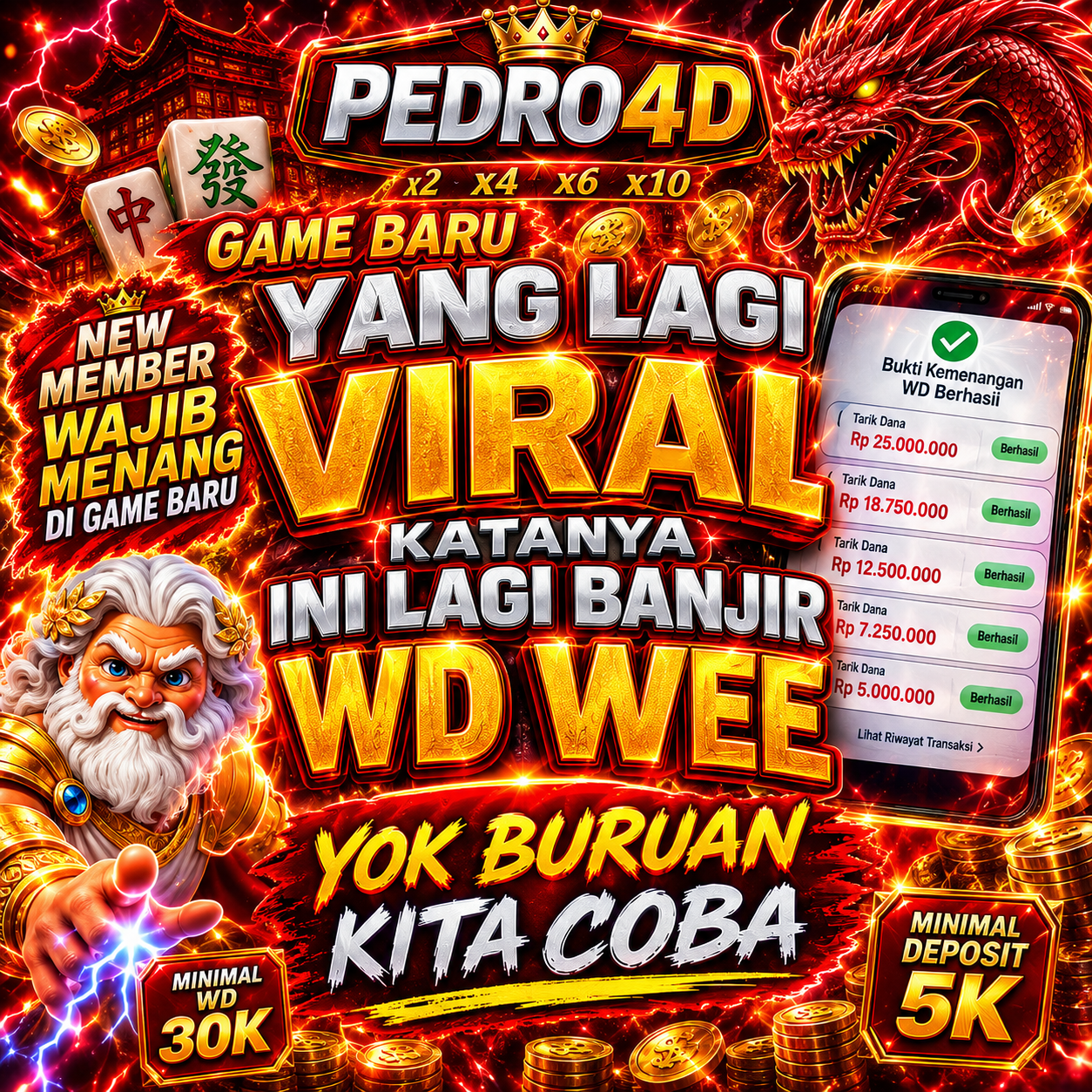 PEDRO4D - Dowdload & Install Aplikasi Slot Asli Minimal Bet 400 Perak