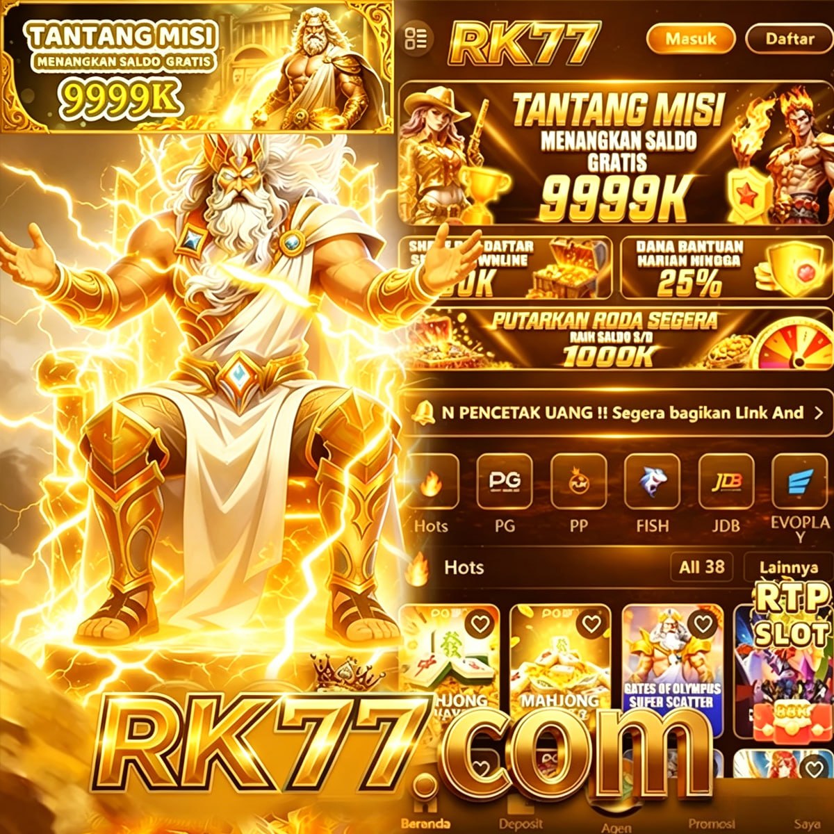RK77 - Portal Hiburan Game Online Mobile Resmi & Terpercaya